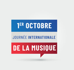 1er octobre - journée mondiale de la musique