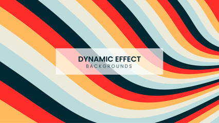 Colorful Ripple Flow: Abstract Vector Background