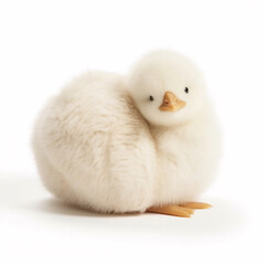 Kuschelige Ente flauschig weiß Cuddly duck, fluffy white