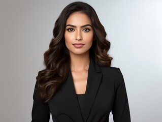 Obraz premium Indian Girl with Confident Business Look for Commercial Shoot
