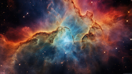 Fototapeta na wymiar Stunning view of a nebula within the vast expanse of space