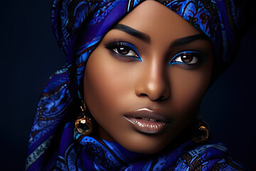 The Allure of Dark Skin: A Close-Up of a Beautiful Woman