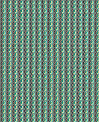 Green embossed pattern composed of buttons