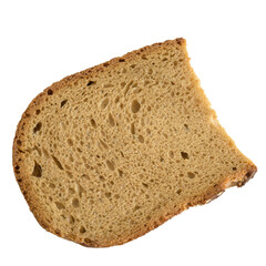  tranche de pain de mie sur fond transparent