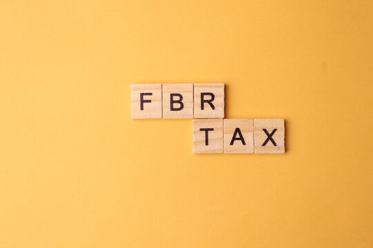 FBR Tax Wooden Blocks Words