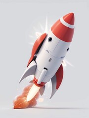rocket in space, Generative AI