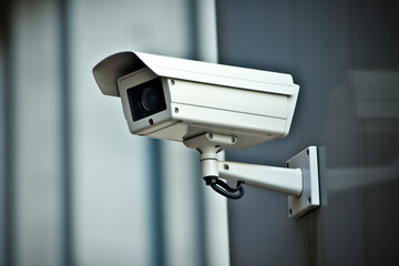 Modern home security camera. CCTV for protection.