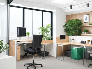 Fototapeta premium modern office interior with furniture
