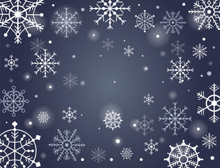 Snow christmas winter snowy holiday xmas background concept. Vector flat graphic design illustration