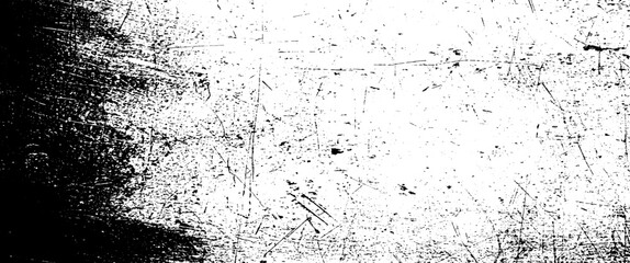 Scratched Grunge Urban Background Texture Vector. Dust Overlay Distress Grainy Grungy Effect. Distressed Backdrop Vector Illustration. Isolated Black on White Background. EPS 10.