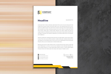 Vector professional creative letterhead template design 
