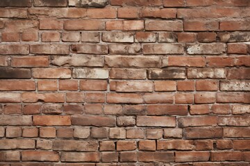 Obraz premium weathered charm of an ancient brick wall, Generative AI