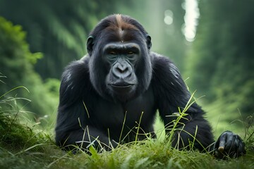 gorilla portrait 