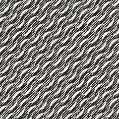Monochrome Wood Grain Textured Wavy Pattern