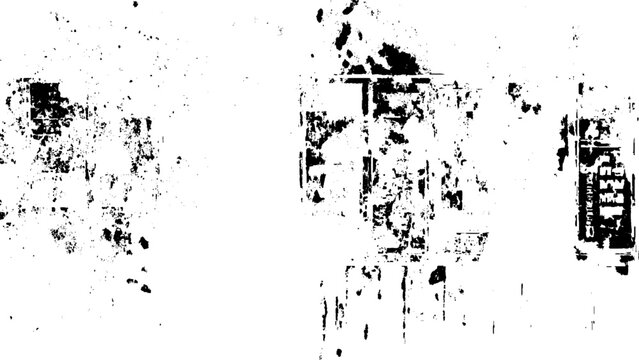 Grunge texture black and white rough vintage distress background. textures set stamp with grunge effect. Old damage Dirty grainy and scratches. Dust and scratches design, aged photo editor layer.