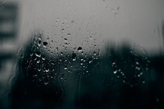 raindrops on window