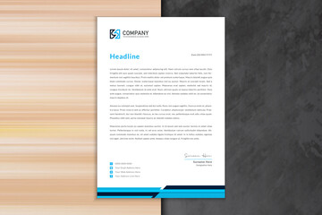 Vector professional creative letterhead template design
