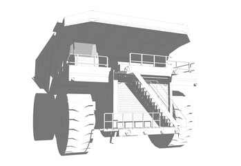  truck 3d rendering 3d illustration