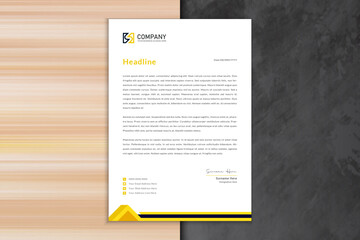 Vector professional creative letterhead template design
