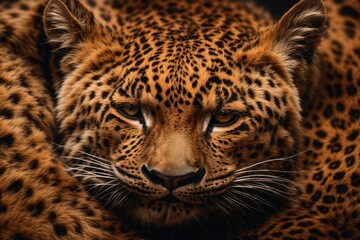 natural leopard skin. ai generative