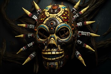 Voodoo mask. Shaman Mask. African Mask.