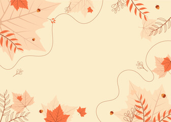 background design with autumn theme