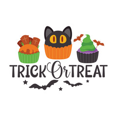 Happy Halloween vector lettering. Holiday lettering for banner. Happy Halloween poster, greeting card, party invitation. Vector illustration.