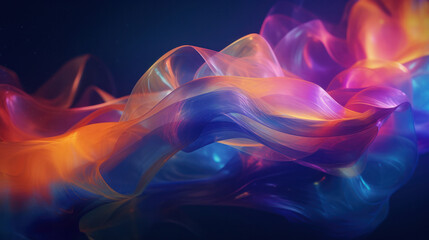 Fototapeta premium Abstract liquid art, fabric waves create a mesmerizing visual symphony.