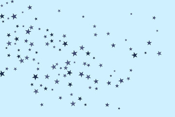 Star confetti. Abstract casual confetti background. Bright design pattern.