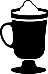 Irish Coffee Icon Illustration Transparent Background PNG