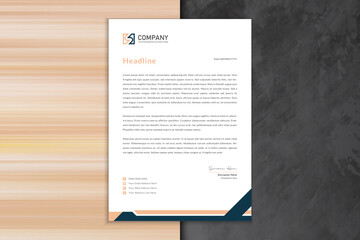 Vector professional creative letterhead template design 
