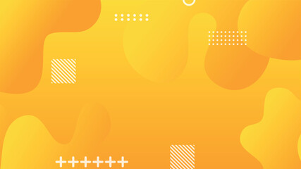 yellow gradient dynamic fluid shapes abstract background