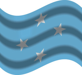 f.s micronesia flag with wind icon