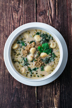 Soup patasca. Peruvian food