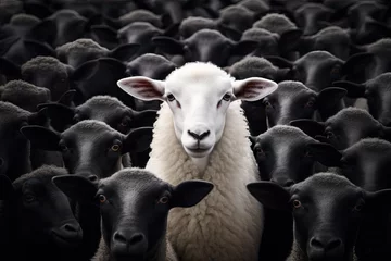 Poster White Sheep Among Black Sheep, Embracing Individuality © Nick Alias