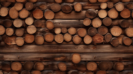 Naklejka premium stack of wood