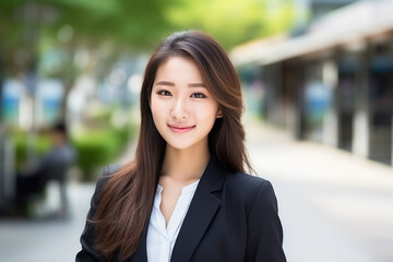 Beautiful Young Asian Woman Translator . Сoncept Asian Women In Professional Roles, Beauty Standards In Asia, Translation Technology Vs Human Translators, Commemorating Young Professional Women