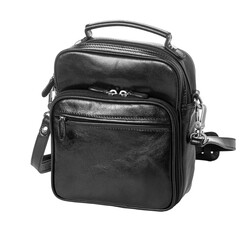Black leather small bag