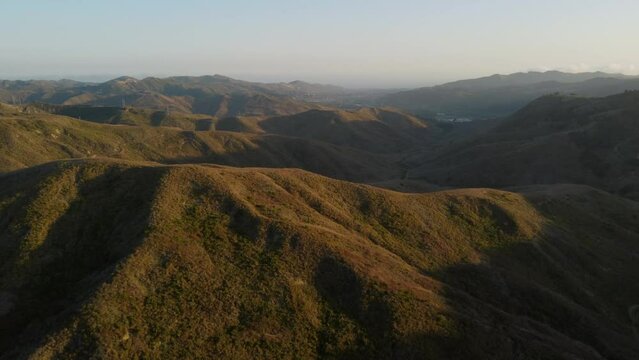 Aerial View of Ojai Mountains, Ventura County, California