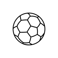 Football (soccer) ball line icon