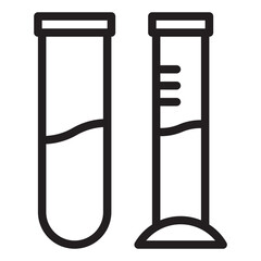 Chemical tubes icon