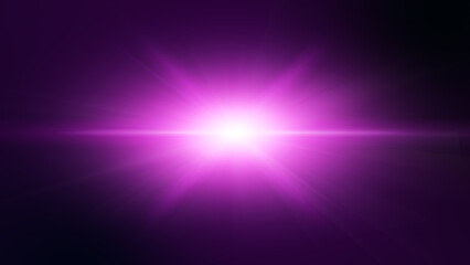 Pink purple optical shine light lens flares flickering rotation animation background.