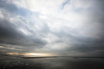 clouds over the sea