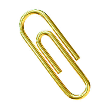 golden paper clip