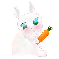 rabbit with carrot