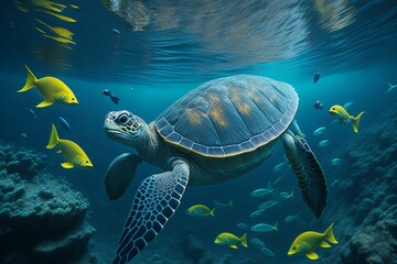 Ocean Turtle, generative ai 