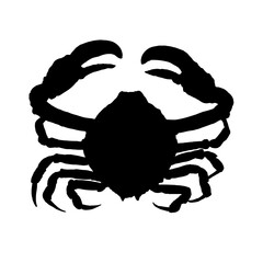 Crab silhouette - vector illustration