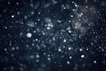 Obraz premium snow on black background bokeh