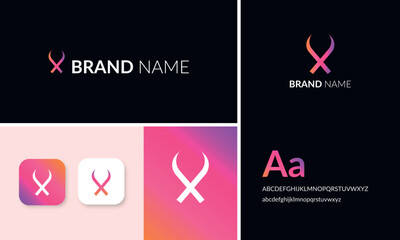 Vector professional Unique modern minimalist logo design template