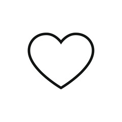 Heart icon, Concept of love, Linear heart icon